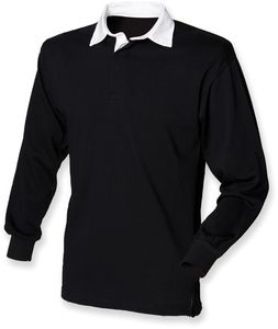 Front Row FR100 - Classic Rugby Shirt Black