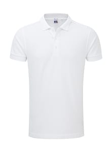 Russell Europe R-566M-0 - Men`s Stretch Polo White