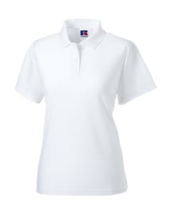Russell Europe R-539F-0 - Ladies Polo Poly-Cotton Blend White