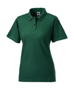 Russell Europe R-539F-0 - Ladies Polo Poly-Cotton Blend Bottle Green