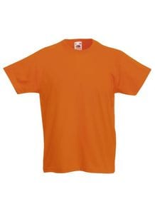 Fruit of the Loom 61-033-0 - Kids Value Weight T Orange