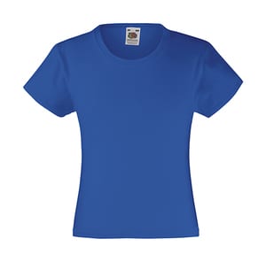 Fruit of the Loom 61-005-0 - Girls Value Weight T Royal blue