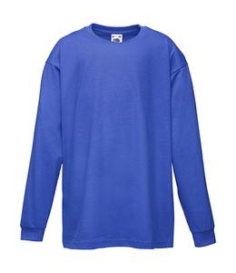 Fruit of the Loom 61-007-0 - Kids LS Value Weight T Royal blue