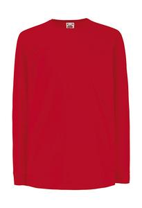 Fruit of the Loom 61-007-0 - Kids LS Value Weight T Red