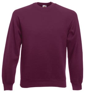 Fruit of the Loom 62-216-0 - Sweatshirt Raglan Burgundy