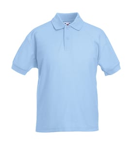 Fruit of the Loom 63-417-0 - Kids Polo 65:35 Sky Blue