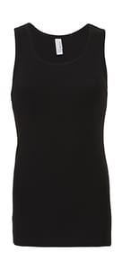 Bella 4000: - Ladies 2x1 Rib Tank Top Black