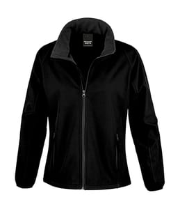 Result Core R231F - Women's printable softshell jacket Black/Black