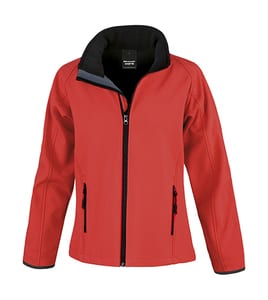 Result Core R231F - Women's printable softshell jacket Red/Black