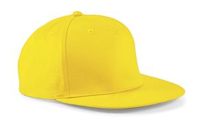 Beechfield B610 - 5 Panel Snapback Rapper Cap Yellow