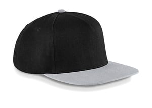 Beechfield B660 - Original Flat Peak Snapback Black/Grey