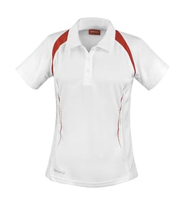 Result S177F - Lady Spiro Team Spirit Polo White/Red