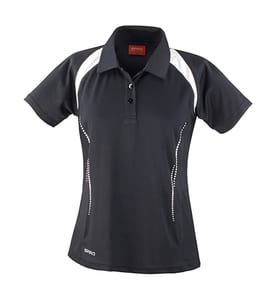 Result S177F - Lady Spiro Team Spirit Polo Black/White