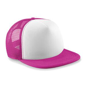 Beechfield BF645 - Vintage Snapback Trucker Fuchsia/white