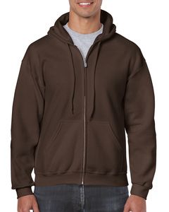 Gildan GN960 - Heavy Blend Adult Full Zip Hooded Sweatshirt Dark Chocolate