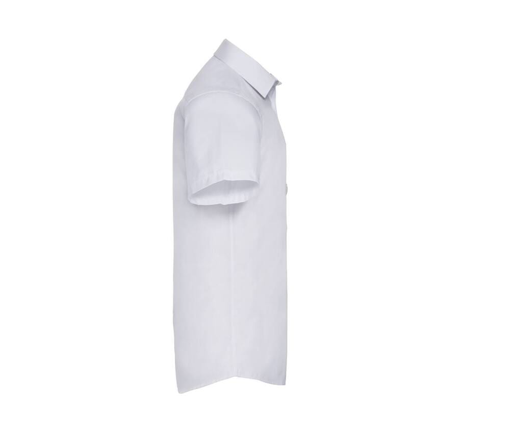 Russell Collection JZ963 - Mens' Short Sleeve Herringbone Shirt