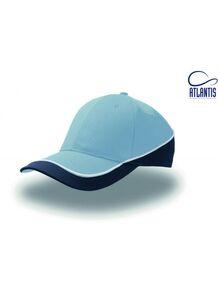 Atlantis AT088 - Contrasting 6-panel cap Light Blue/Navy