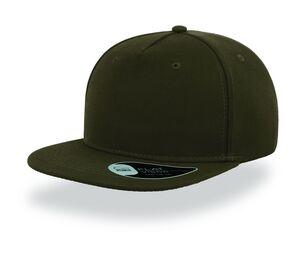 Atlantis AT090 - 5 panel flat visor cap Olive Green