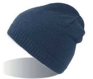 Atlantis AT117 - Beanie with Cotton Jersey Lining Navy