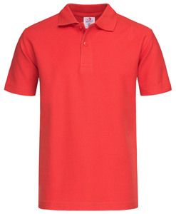 Stedman STE3200 - Polo SS for kids Stedman Scarlet Red