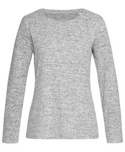 Stedman STE9180 - Long sleeve pullover for women Stedman - KNIT Light Grey Melange