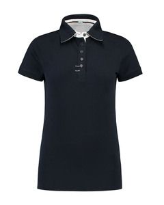 Lemon & Soda LEM3560 - Polo Contrast Cot/Elast SS for her Dark Navy/WH