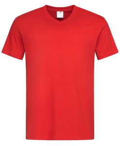 Stedman STE2300 - V-neck T-shirt SS for men Stedman Classic-T Scarlet Red