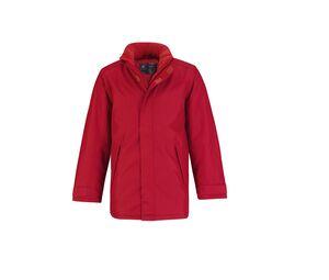 B&C BC332 - Lined men's parka Deep Red 