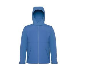 B&C BC650 - Hooded Softshell Men Azur