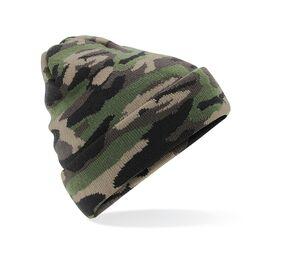 Beechfield BF419 - Beanie with camouflage lapel Jungle Camo