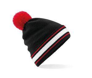 Beechfield BF472 - Beanie Black / Classic Red / White