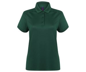 Henbury HY461 - Women's Polo stretch polyester Bottle green