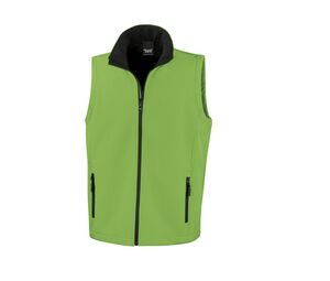 Result RS232 - Men's Sleeveless Fleece Vivid Green/ Black