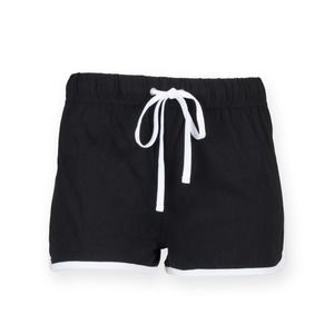 SF Women SK069 - Women's retro shorts Black / White