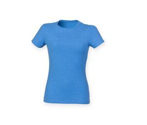 Skinnifit SK121 - The Feel Good T Women Heather Blue