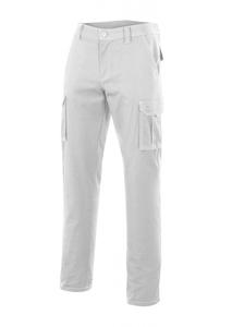 VELILLA V3001 - MULTI-POCKET PANTS White