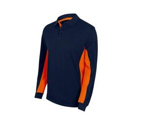 VELILLA V5514 - TWO-TONE POLO SHIRT LONG SLEEVES