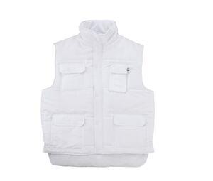 VELILLA VL108 - MULTI-POCKET PADDED BODYWARMER White