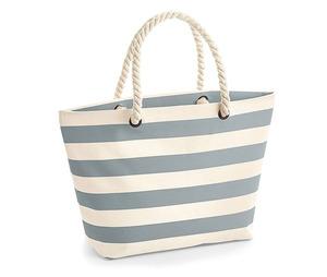 Westford mill WM680 - Boardwalk Beach Bag Natural / Grey