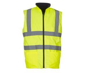 Yoko YK008F - High visibility reversible bodywarmer Hi Vis Yellow