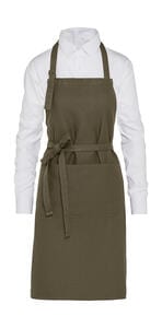 SG Accessories JG20P-OG - LISBON - Organic Heavyweight Bib Apron with Pocket Olive