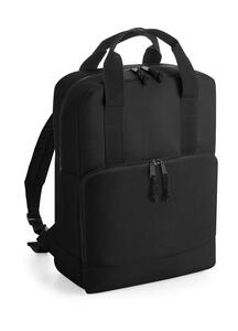 Bag Base BG287 - Recycled Twin Handle Cooler Backpack Black