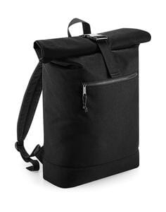 Bag Base BG286 - Recycled Roll-Top Backpack Black