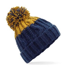 Beechfield B437 - Apres Beanie Oxford Navy / Mustard