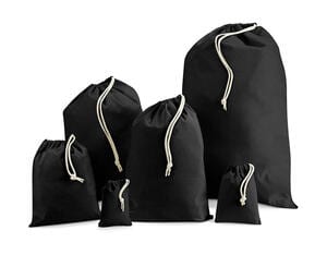 Westford Mill W915 - Recycled Cotton Stuff Bag Black