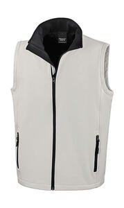 Result Core R232M - Printable softshell bodywarmer White/Black