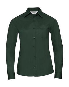 Russell Europe 934F - Long Sleeve Poplin Blouse Bottle Green