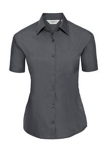 Russell Europe 935F - Short Sleeve Poplin Blouse Convoy Grey