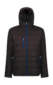 Regatta Professional TRA241 - Men’s Navigate Thermal Hooded Jacket Black/New Royal