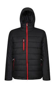Regatta Professional TRA241 - Men’s Navigate Thermal Hooded Jacket Black/Classic Red